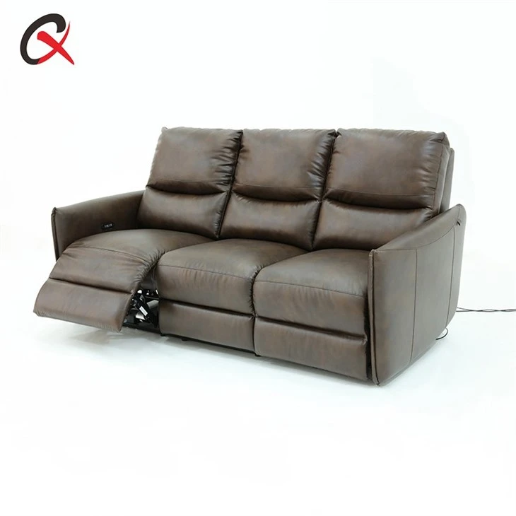 3 Seater Leather Recliner Sofa